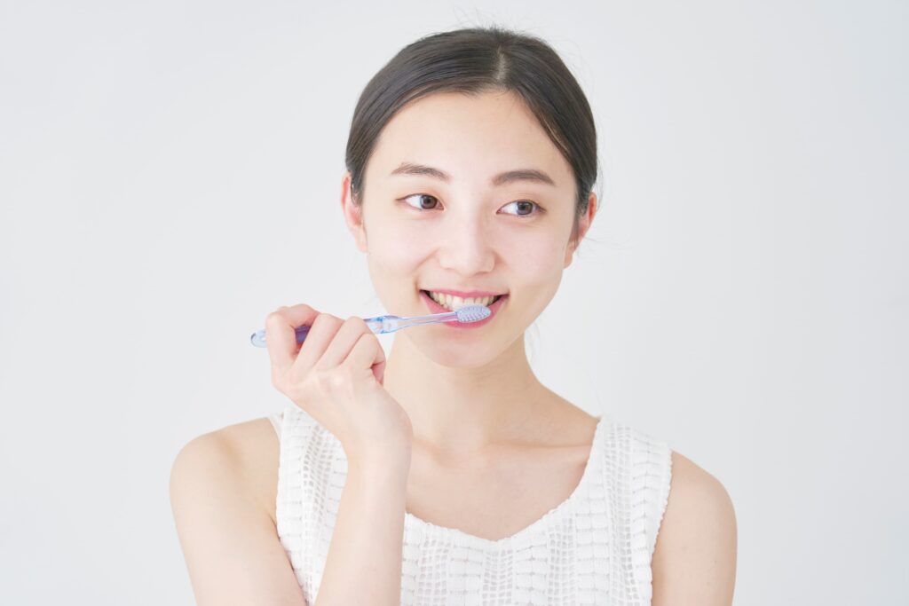歯石がつくのを歯磨きで予防する人